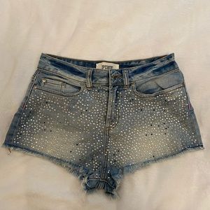 ✨Pink/Victoria Secret Shorts (Beaded)